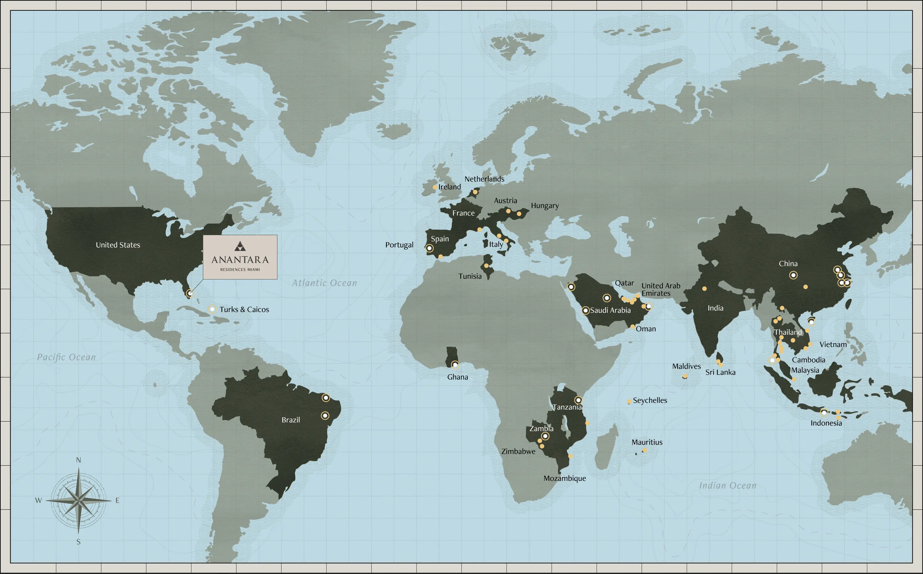 Anantara locations around the world